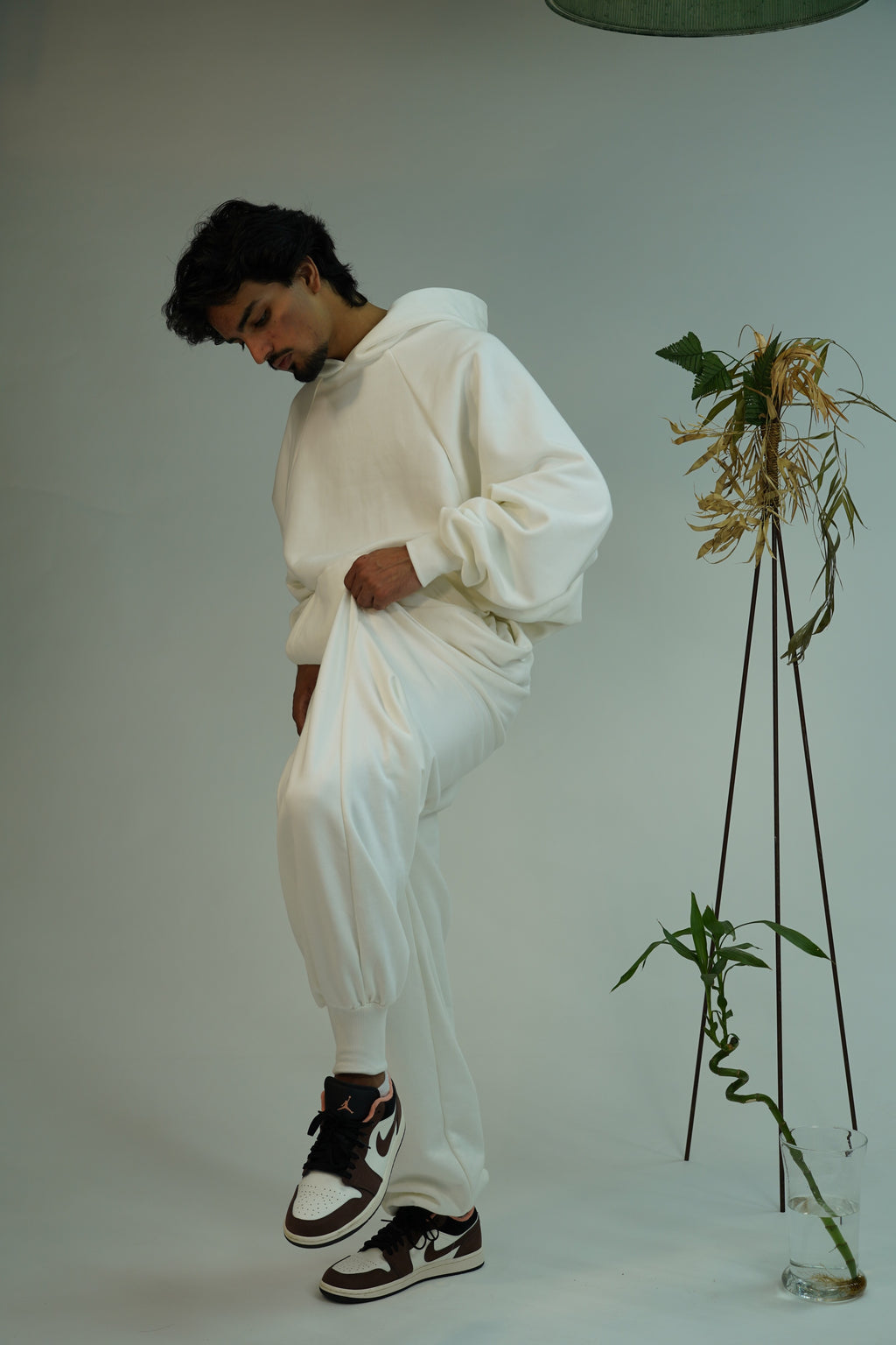 White Track Suit Bottom